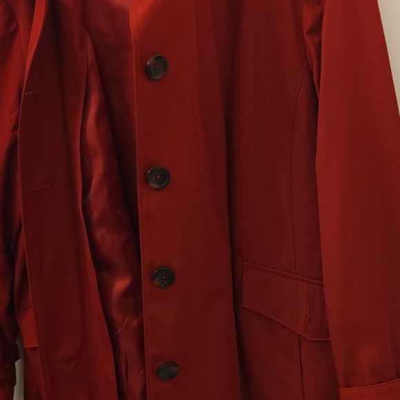 Michael Kors Red Trench Coat - Picture 5 of 8